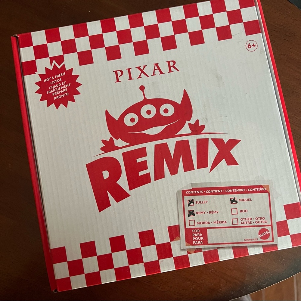 Pixar Remix Collectible Box with Red Alien Design